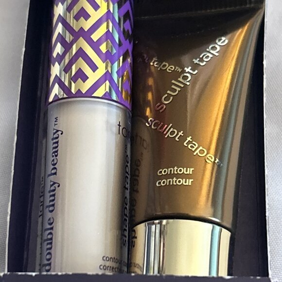 TARTE DOUBLE DUTY BEAUTY SHAPE TAPE CONCEALER 12N FAIR NEUTRAL & sculpt s bronze - Picture 7 of 9
